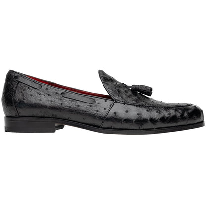 Marco Di Milano Aubiere Black Ostrich Loafers