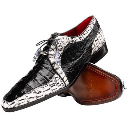 Marco Di Milano Caribe Derby Newspaper/Black Caiman Shoes