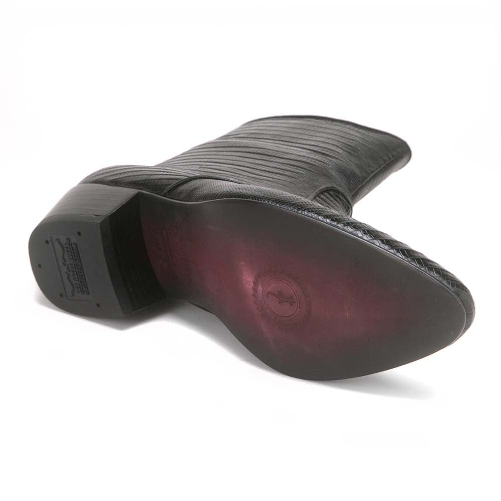 Los Altos Black Genuine Teju Lizard