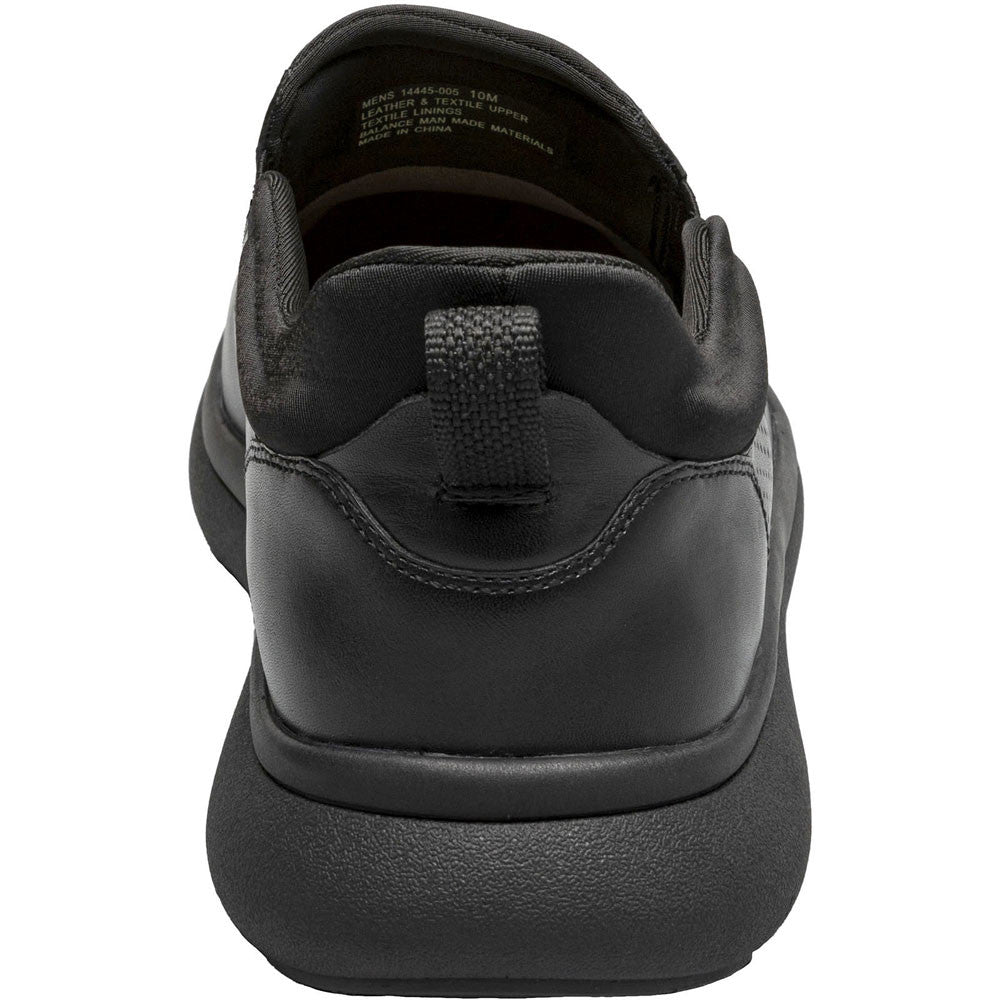 Florsheim Fleet Black Smooth Plain Toe Slip-On Men's Sneaker