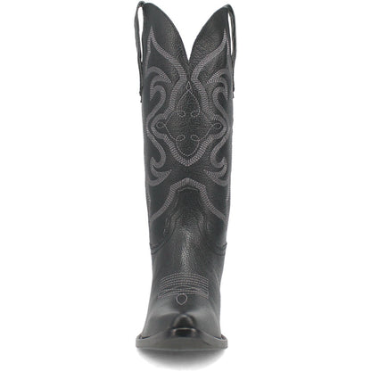 Dingo Out of West Suede Black Snip Toe Western Boots for Women