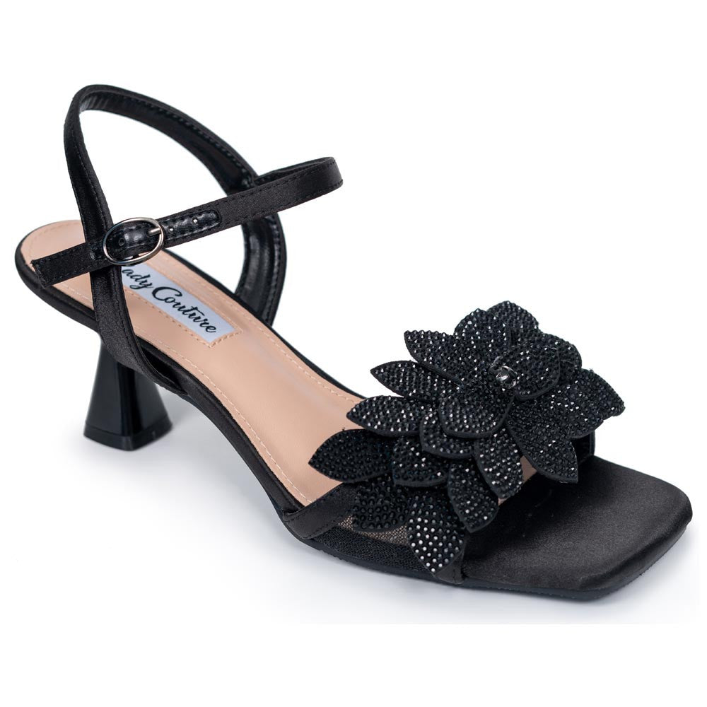 Lady Couture Lori Sandal 2” Heel in Black