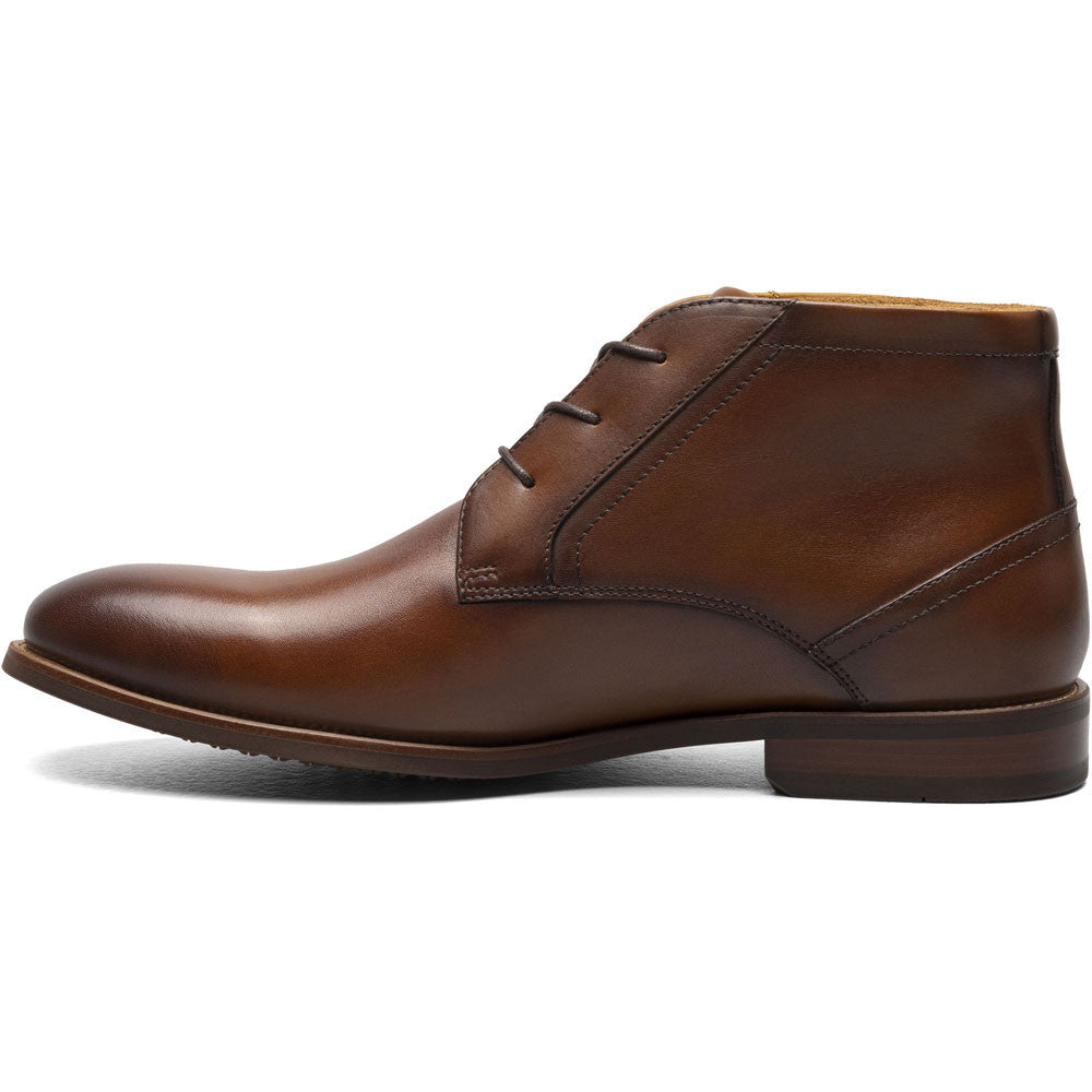 Florsheim Rucci Plain Toe Cognac Chukka Boots