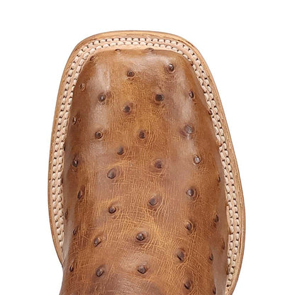 Dan Post Drayden Men's Tan Full Quill Ostrich Western Boots
