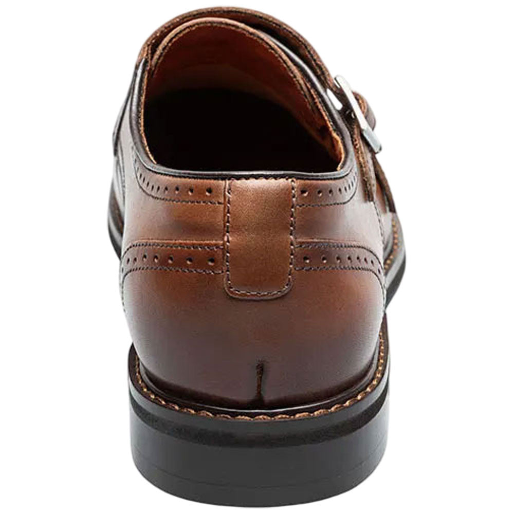 Stacy Adams Boswell Brandy Cap Toe Double Monk Strap Shoes for Men