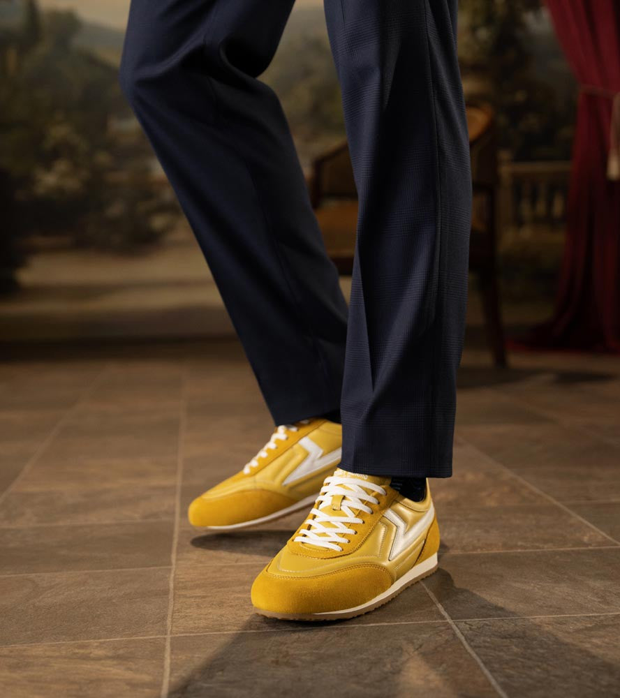 Stacy Adams Action 150 Sporty Lace-Up Sneaker - Yellow