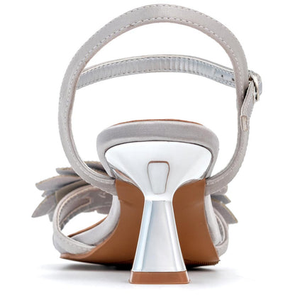 Lady Couture Lori Sandal 2” Heel in Silver