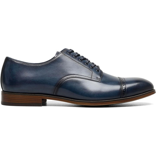 Stacy Adams William Cap Toe Oxford in Navy