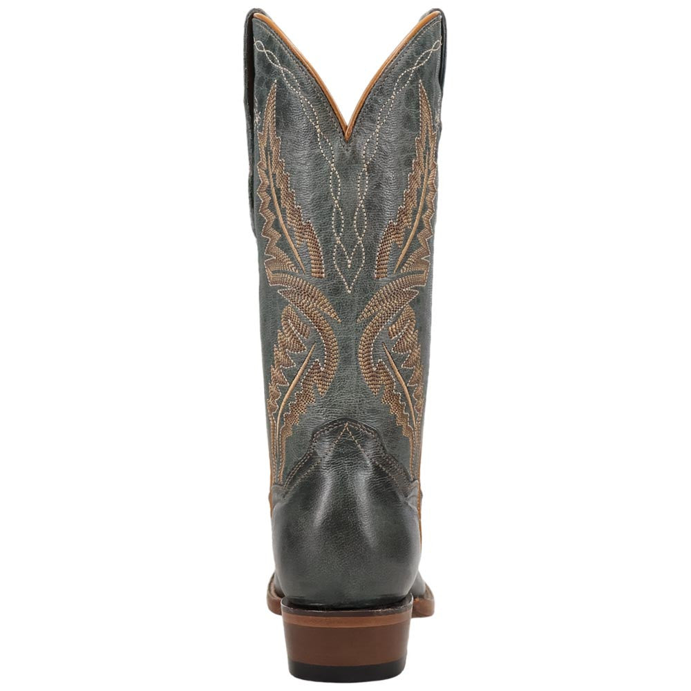 Dan Post Juni Women's Blue Leather Western Boot - 12" Shaft, J-Toe Cowboy Boot