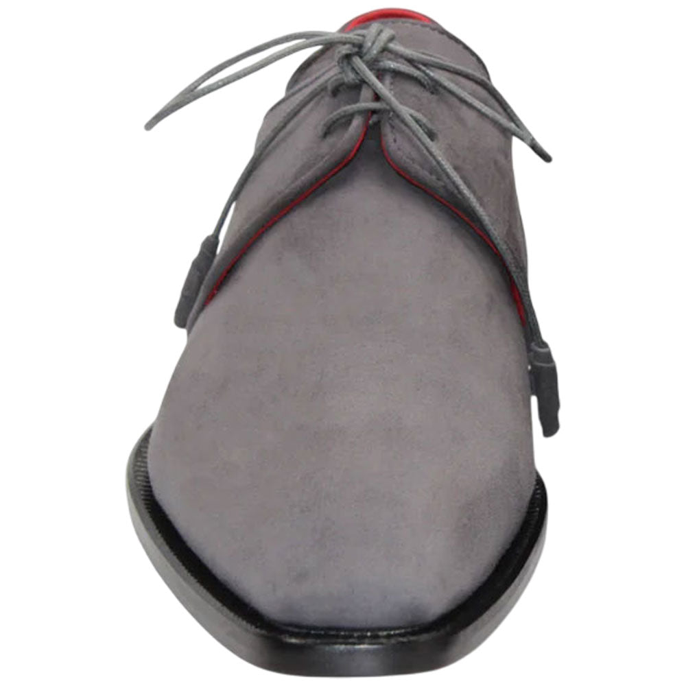 Emilio Franco Gabriele Men's Grey Suede Lace Shoes