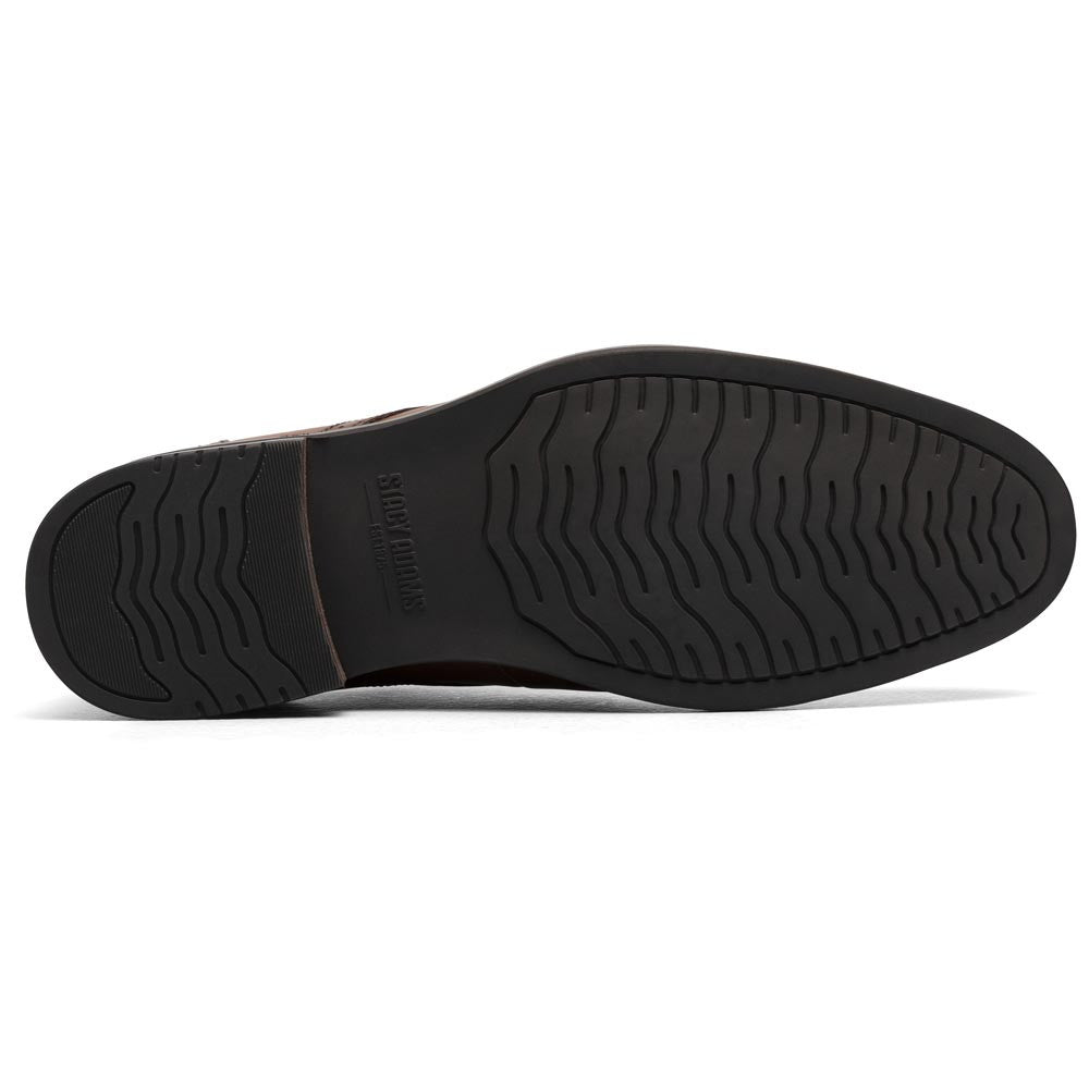 Stacy Adams Men’s Smooth Leather Wing Tip Brandy Oxfords Bennett