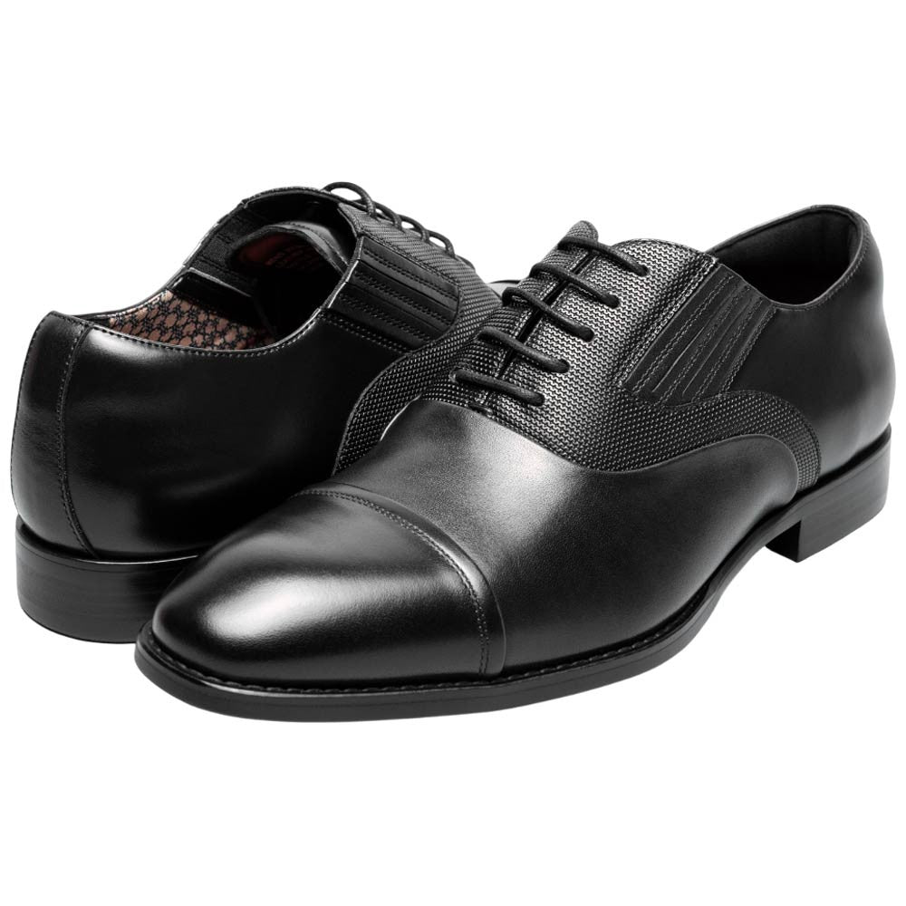 Stacy Adams Lucas Cap Toe Black Oxford Shoes for Men