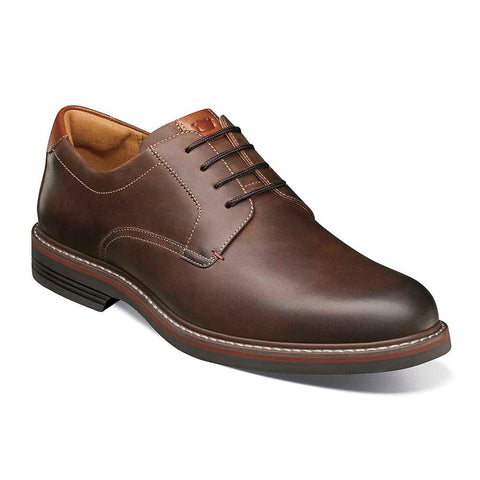FLORSHEIM Men's Norwalk Plain Toe Crazy Brown Oxford Shoe