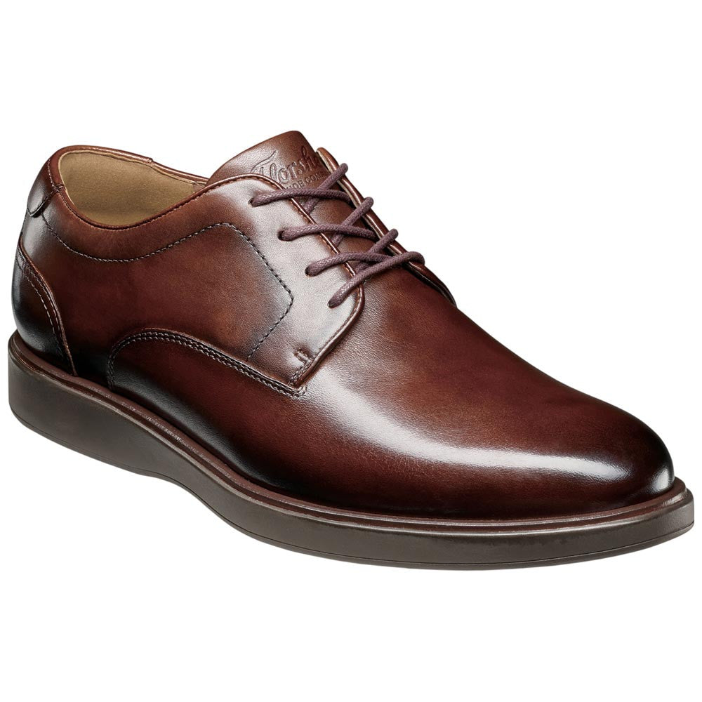 Florsheim Avenue Men's Brown Smooth Leather Plain Toe Oxford
