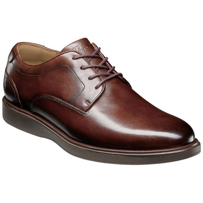 Florsheim Avenue Men's Brown Smooth Leather Plain Toe Oxford