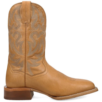 Dan Post Sonara Honey Leather Broad Square Toe Western Cowboy Boots