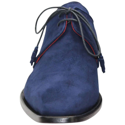 Emilio Franco Gabriele Oxford Navy Suede Leather Shoes