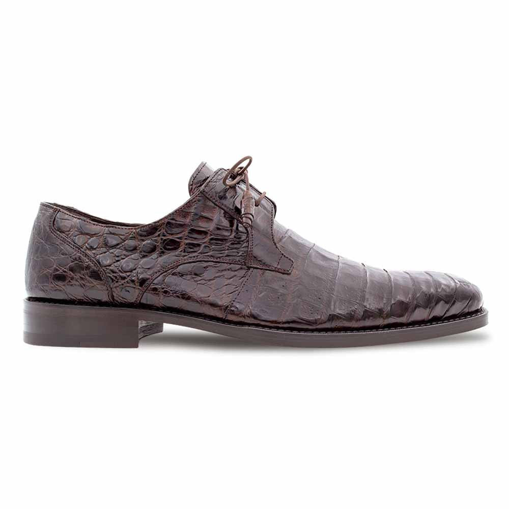 Mezlan of Spain Genuine Crocodile Skin Brown Derby Shoes ANDERSON (USA Men Size)