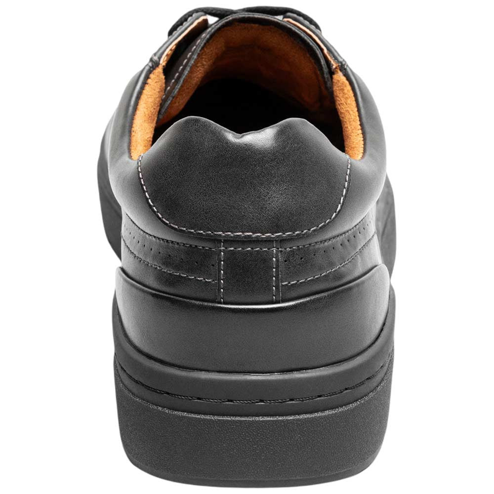 Stacy Adams Dorian Lace To Toe Sneaker - Black Smooth