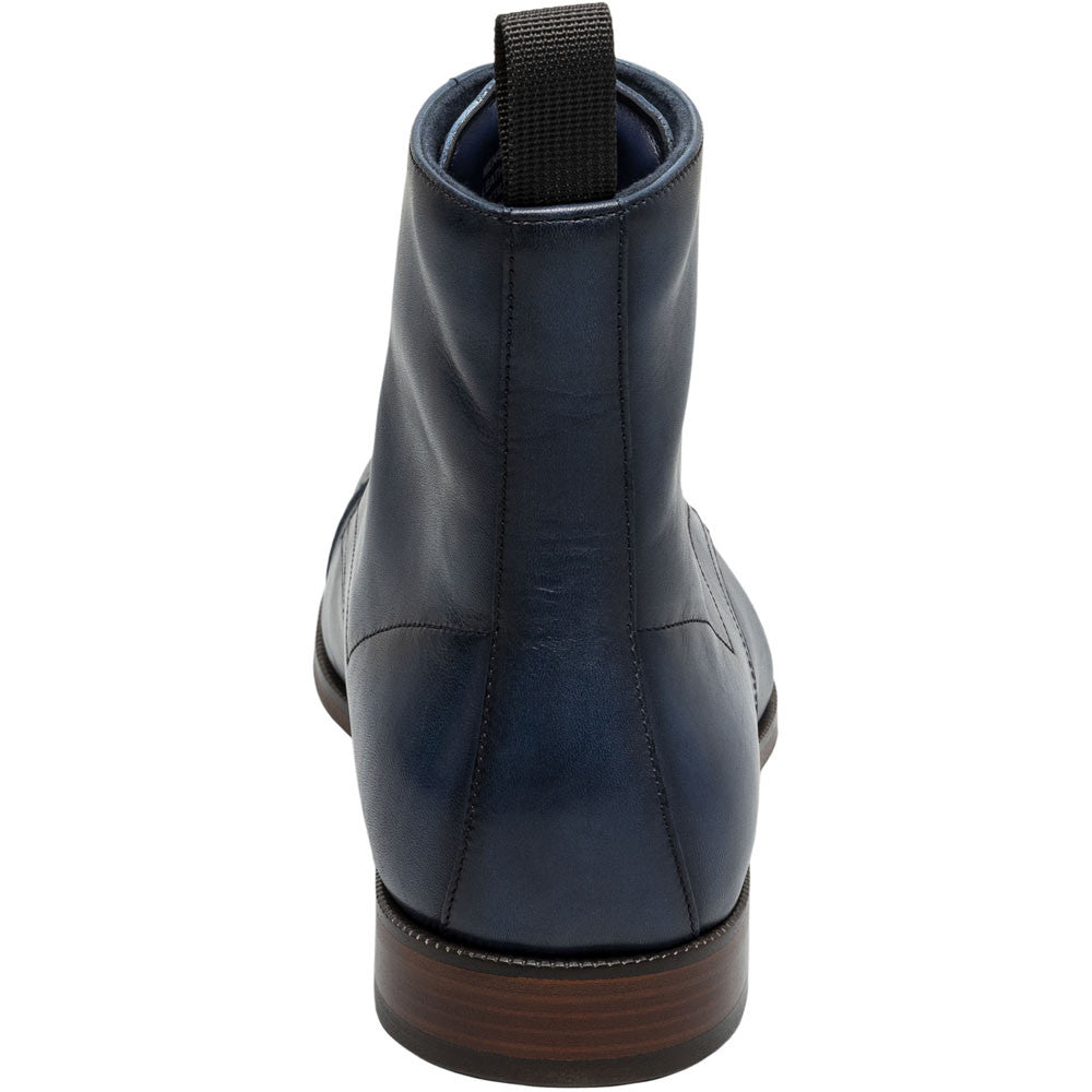 Stacy Adams Henry Cap Toe Lace Up Boot in Navy