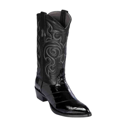 Los Altos Black Eelskin Western Boot
