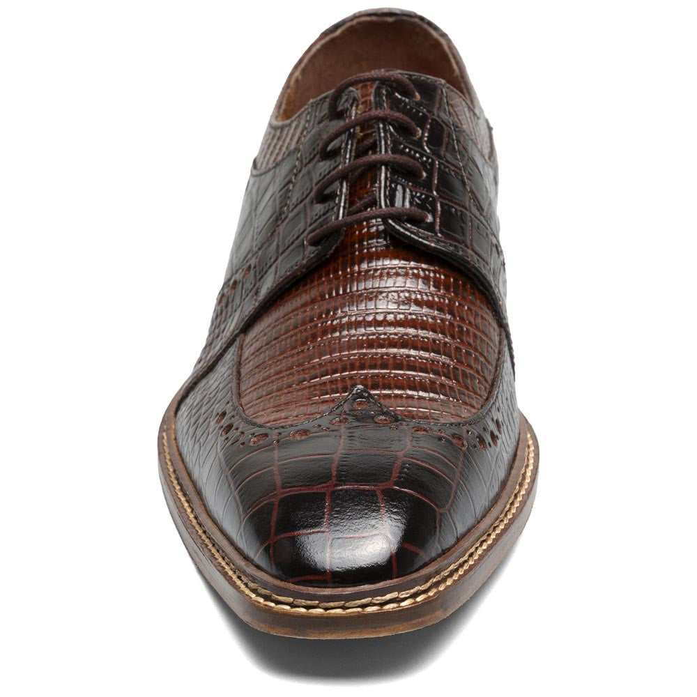 Travato Wingtip Oxford | Stacy Adams Dress Shoes in Brown & Cognac Multi for Men