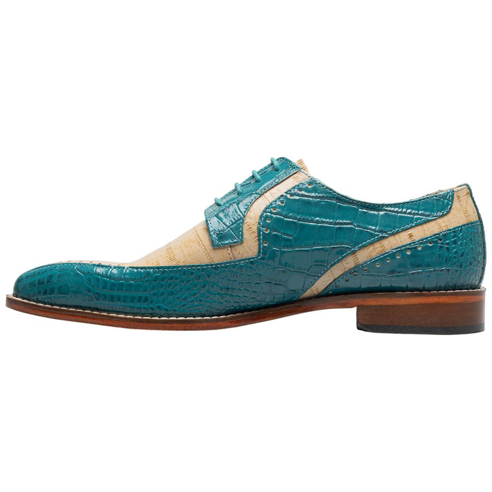 Stacy Adams Talamanco Bike Toe Oxford - Teal Multi