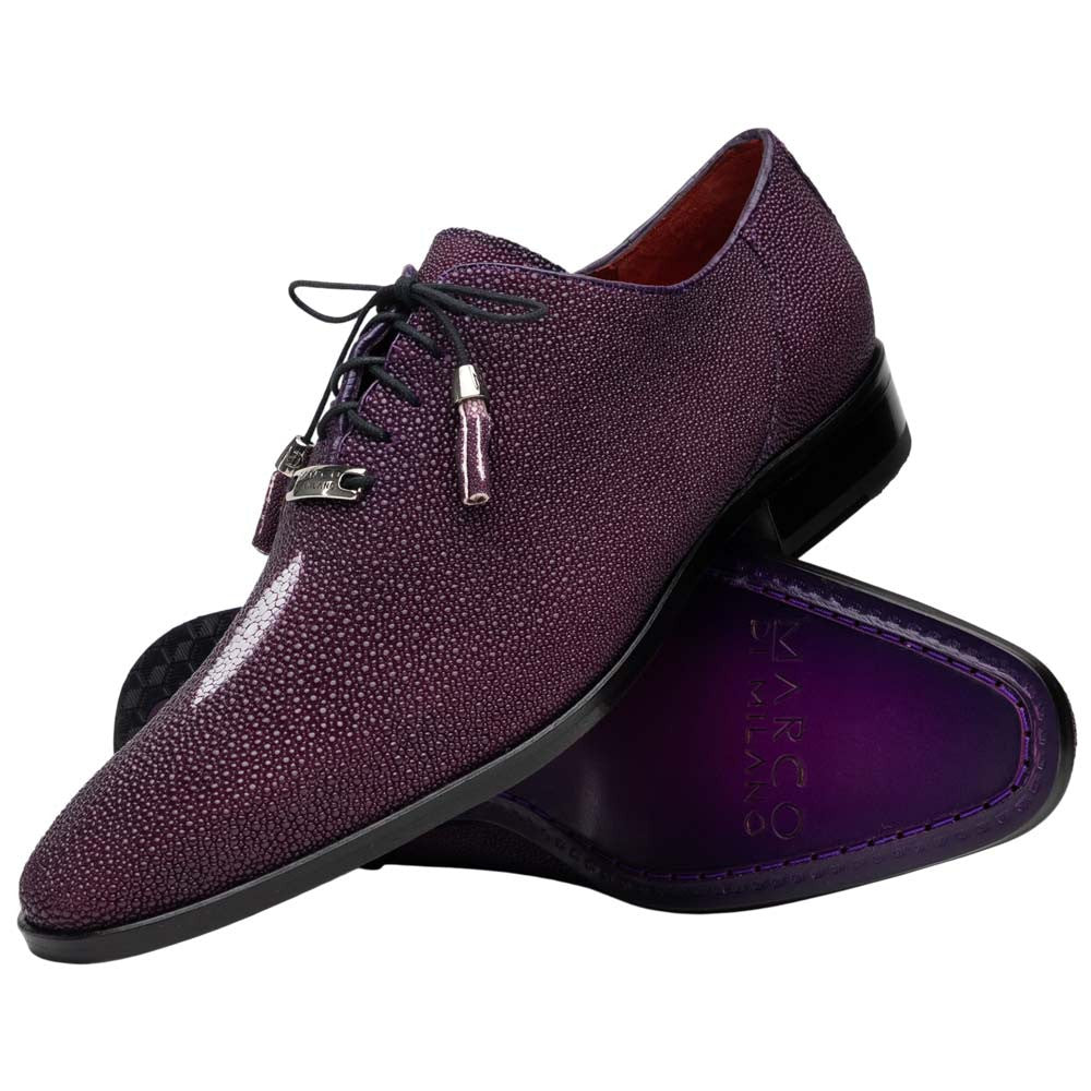 Marco Di Milano Rimini Genuine Stingray Lace-Up Shoe - Purple