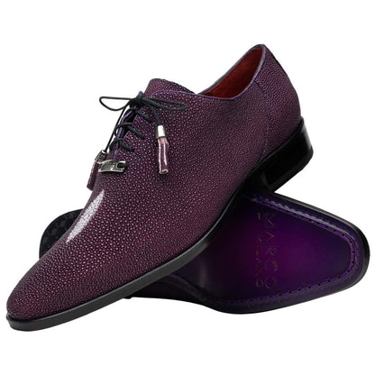 Marco Di Milano Rimini Genuine Stingray Lace-Up Shoe - Purple