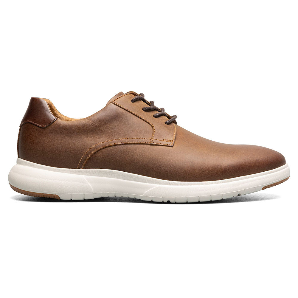 Florsheim Dash Brown CH Smooth Leather Plain Toe Derby Casual Shoe (US Men Size)