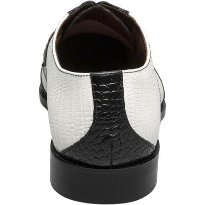 Stacy Adams Tristano Modified Bike Toe Oxford in Black/Gray