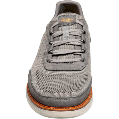 Florsheim Launch Gray Knit Elastic Lace Moc Toe Slip On Men's Shoes