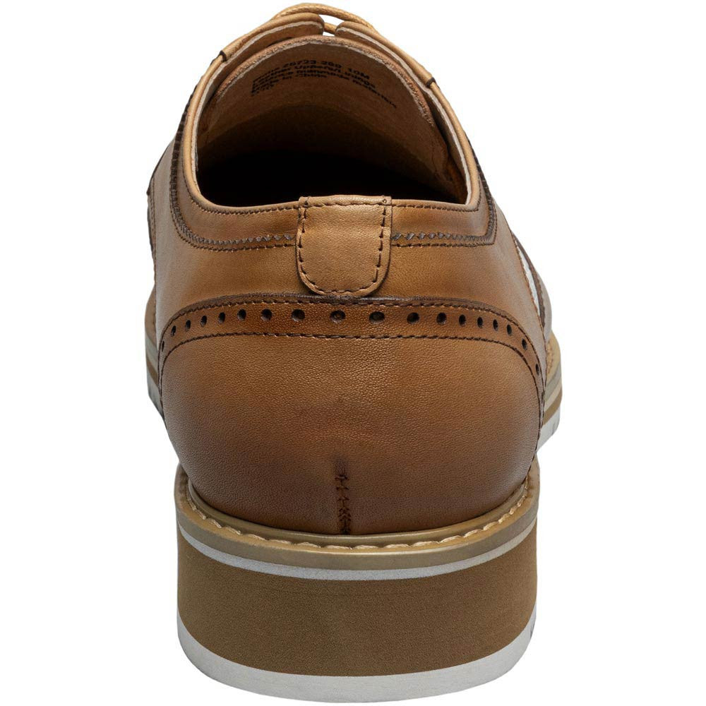 Stacy Adams Beaumont Wingtip Oxford in Nature and White
