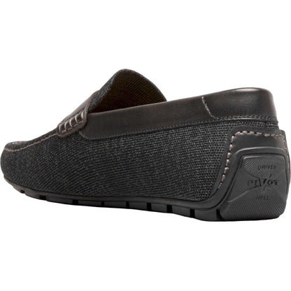 Florsheim Motor Black Knit Moc Toe Penny Driver Men's Shoes