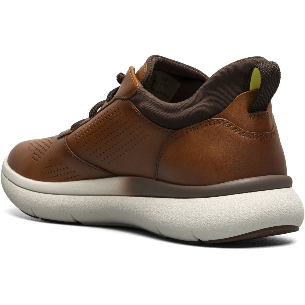 Florsheim Fleet Cognac Perf Toe Elastic Lace Men's Sneaker
