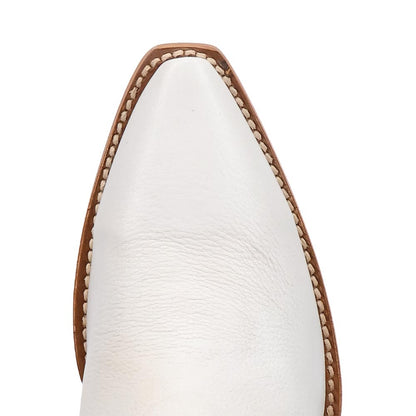 Dan Post Mila White Women's Leather Western Boots