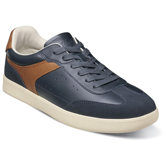 Pace T-Toe Lace Up Casual Sneaker | Florsheim Navy Dress Sneakers for Men