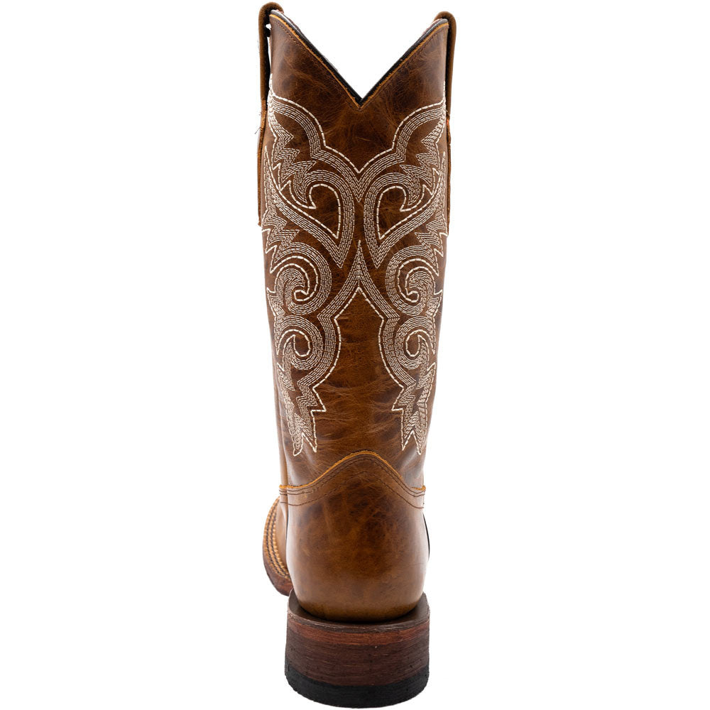 Ferrini Women's Mae Brown Square Toe Western Boot