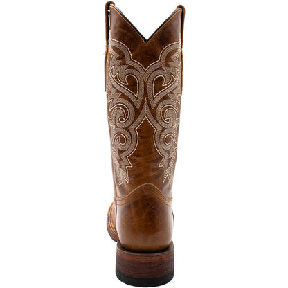 Ferrini Women's Mae Brown Square Toe Western Boot