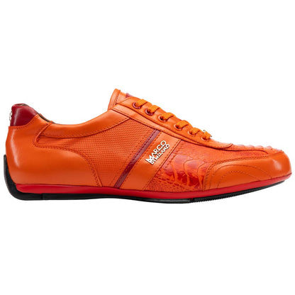 Marco Di Milano Portofino Ostrich Leg & Calf Sneaker - Orange