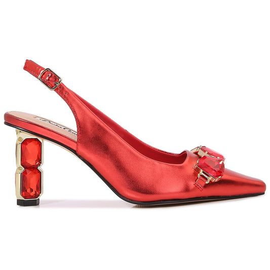 Lady Couture 3” Heel Glamour Pump in Red