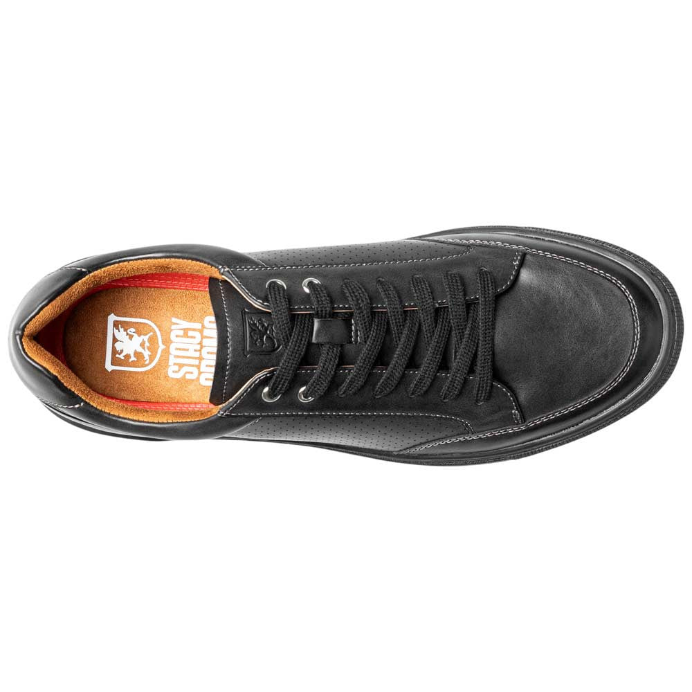 Stacy Adams Dorian Lace To Toe Sneaker - Black Smooth