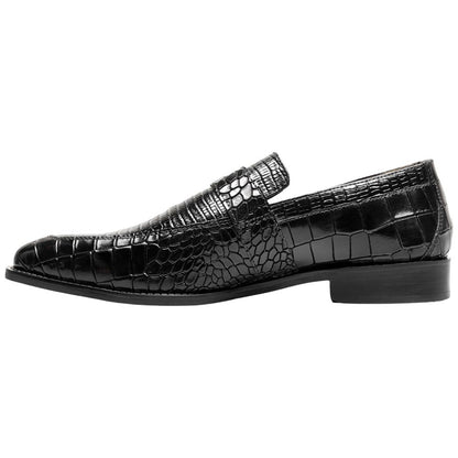 Stacy Adams Rubiano Moc Toe Buckle Strap Slip-On - Black