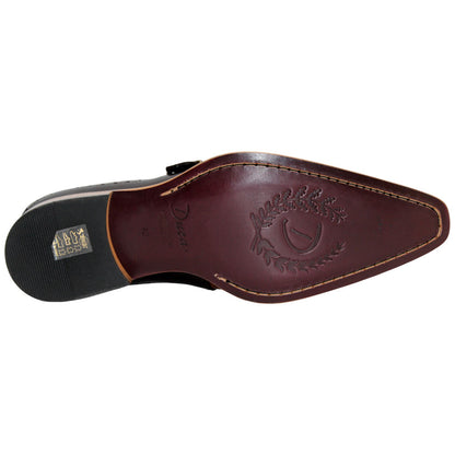 Duca Sezze Men's Cognac/Chocolate Snake Print/Calf-Skin Leather Loafers