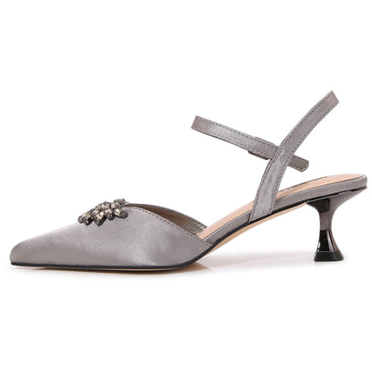 Lady Couture 2" Heel Classy Pump in Pewter