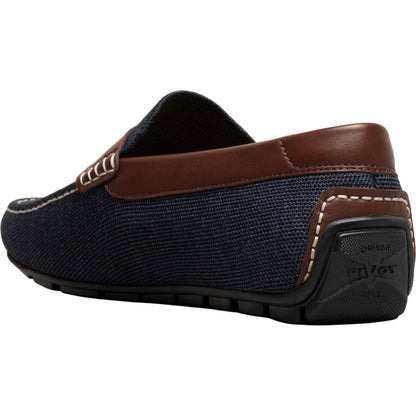 Florsheim Motor Navy Multi Knit Moc Toe Penny Driver Men's Shoes