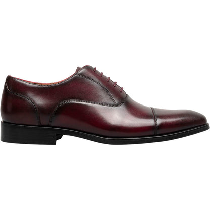 Florsheim Sorrento Burgundy Lux Cap Toe Balmoral Oxford Men's Shoes