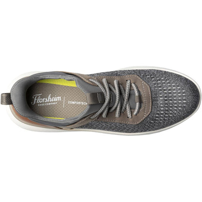 Florsheim Fleet Gray Knit Elastic Lace Men's Sneaker