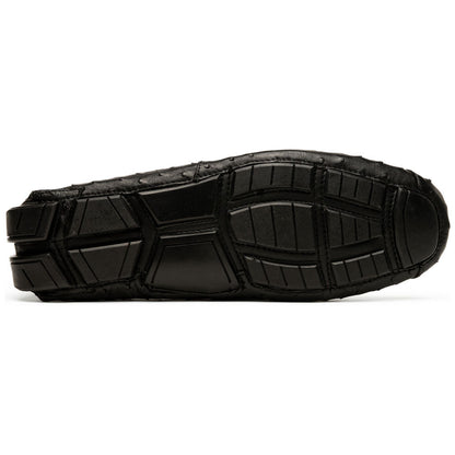 Bolonia Men’s Genuine Ostrich Horse-Bit Driver Loafers | Marco Di Milano
