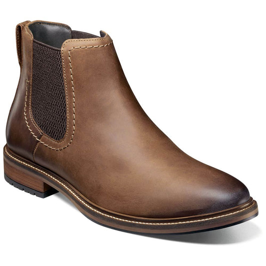 Forge Plain Toe Gore Boot | Florsheim Brown CH Dress Boots for Men